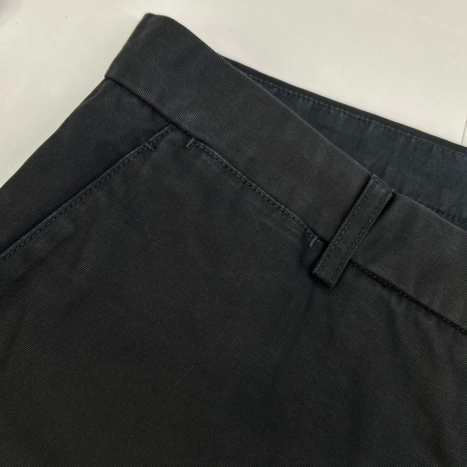 Maison margiela メゾンマルジェラ 17AW S47302 ブラック コットンツイル 4ステッチ ストレートチノパンツ ボトムス