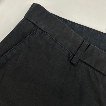 Maison margiela メゾンマルジェラ 17AW S47302 ブラック コットンツイル 4ステッチ ストレートチノパンツ ボトムス