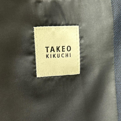 TAKEO KIKUCHI タケオキクチ BA931-61007 ネイビー シャイニーシャークピンヘッド スーツ スーツ セットアップ