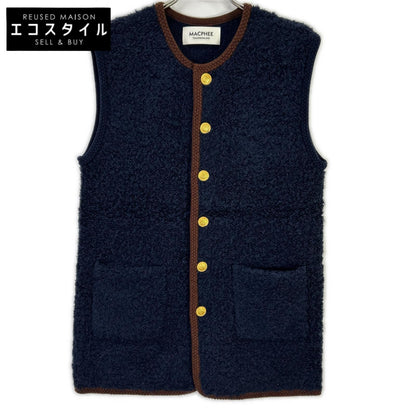 MACPHEE マカフィー 25AW ネイビー ムートン ロングジレ ベスト