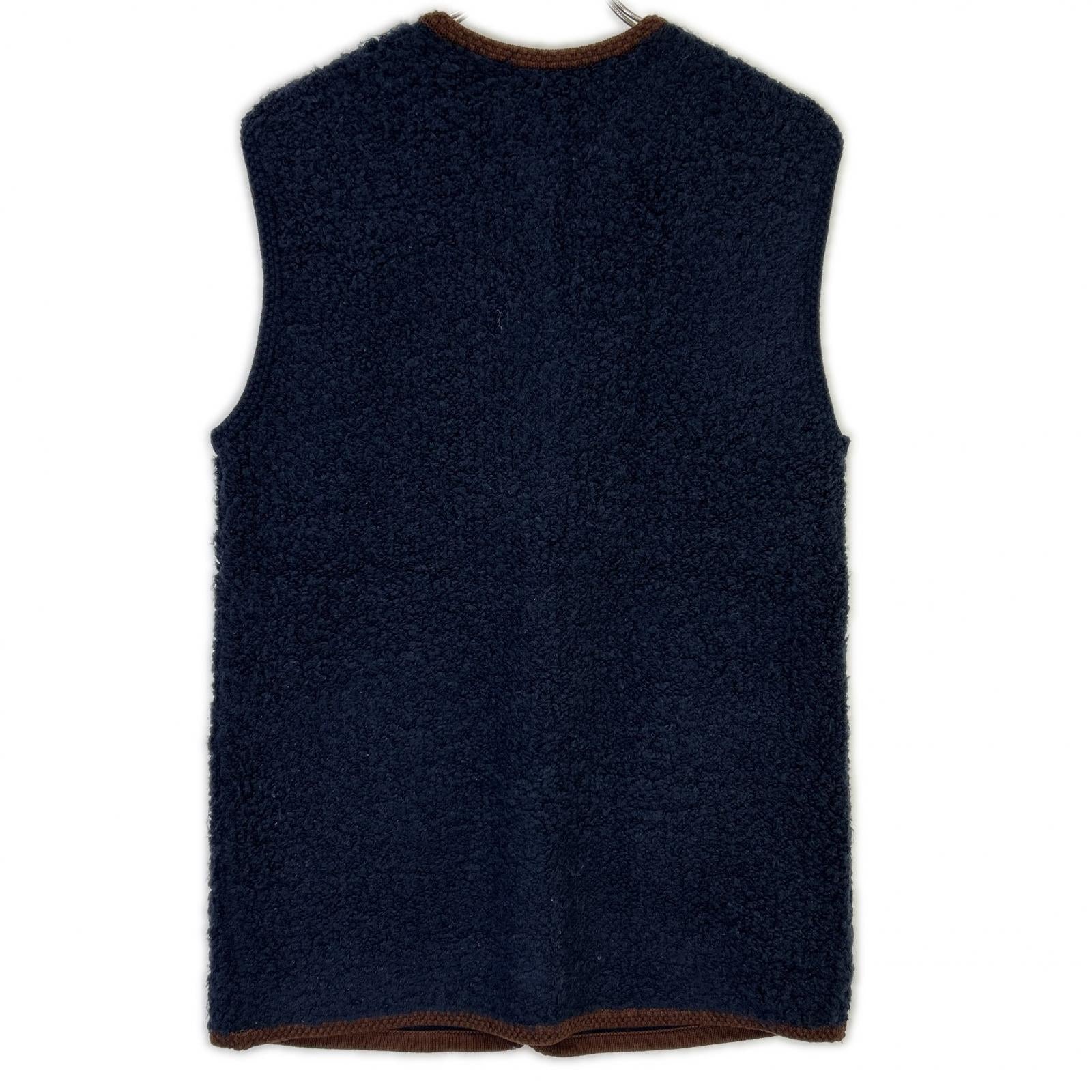 MACPHEE MACPHEE 25AW 海军蓝 羊皮长款马甲 背心