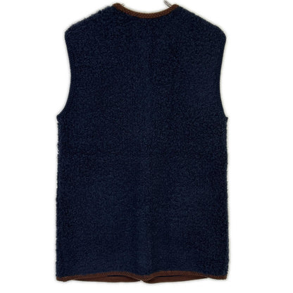 MACPHEE MACPHEE 25AW 海军蓝 羊皮长款马甲 背心