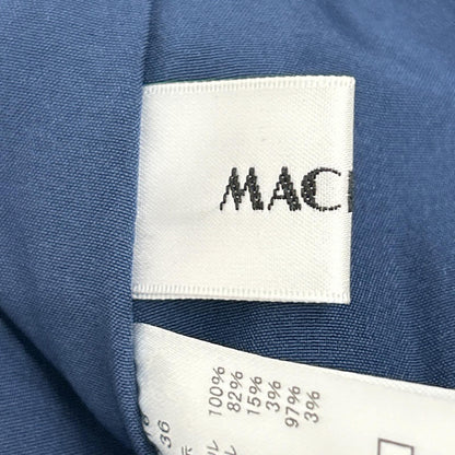 MACHATT マチャット ネイビー×ブラウン チェック バックスリット スカート スカート
