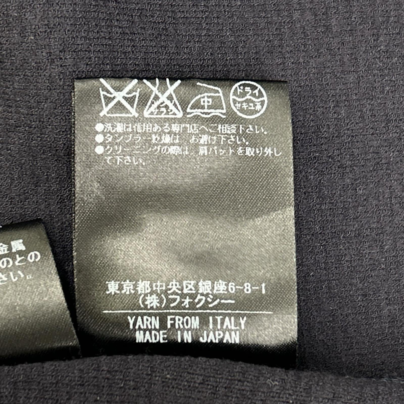 海军蓝 针织平纹连帽拉链衫 上衣 40 女式