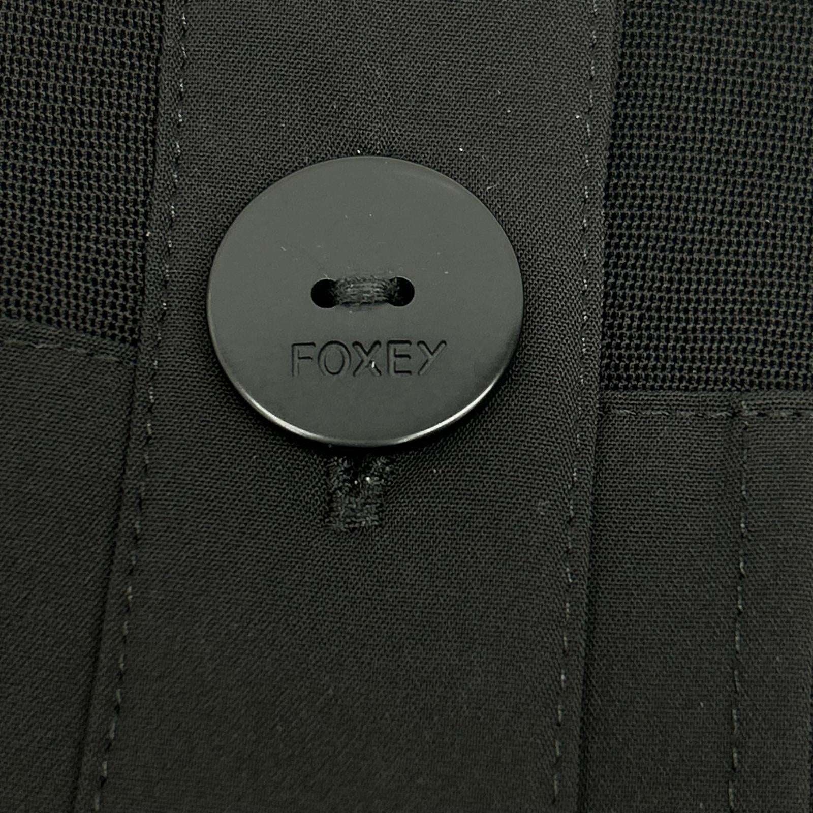 FOXEY NEW YORK フォクシーニューヨーク 24513 ブラック シースルー 襟付き ワンピース ワンピース