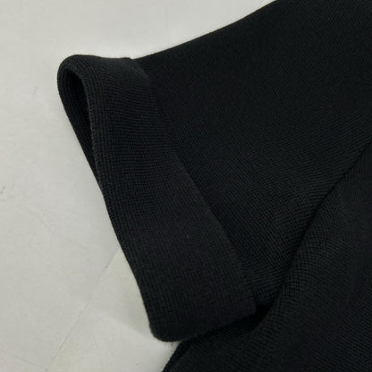 FOXEY BOUTIQUE Foxey Boutique 23537 Black Round Collar Button-Down Short-Sleeved Knit Dress Dress