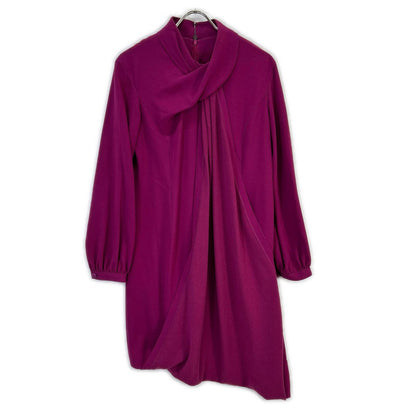 PURPLE ASYMMETRY LONG SLEEVE DRESS Dress 13 Women's