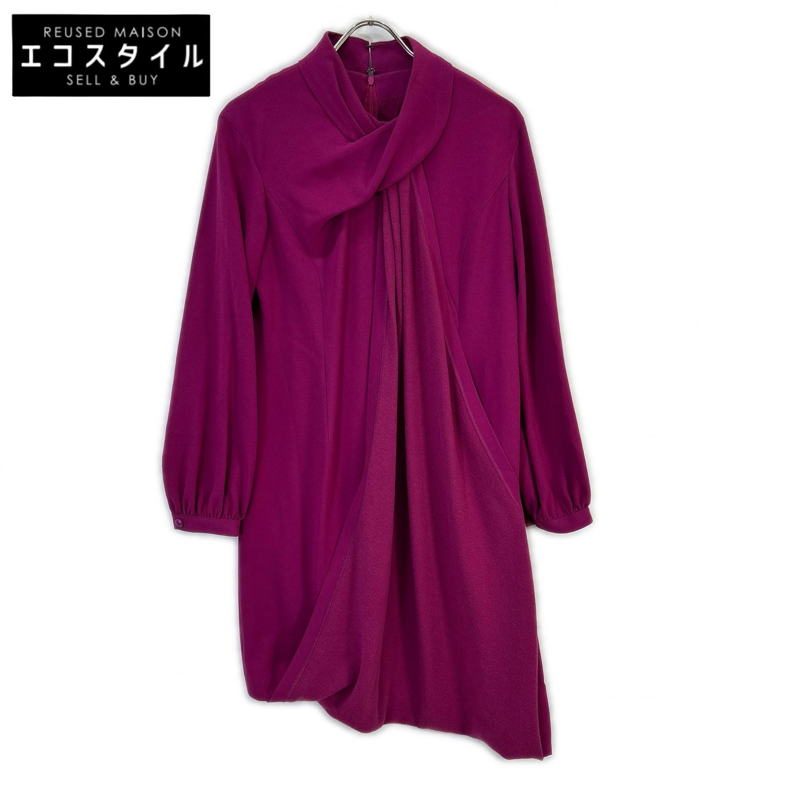 PURPLE ASYMMETRY LONG SLEEVE DRESS Dress 13 Women's