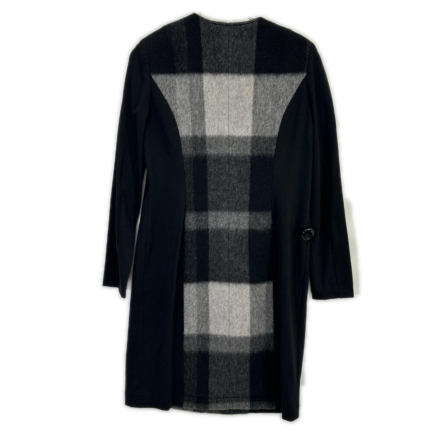 TO6712 Black x Grey Midi Long Sleeve Dress One-Piece Dress 13 Ladies