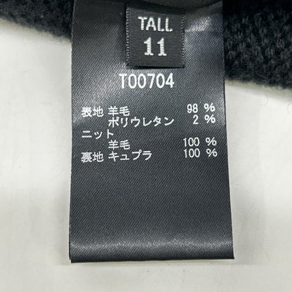TAE ASHIDA タエアシダ ブラック×チャコール ロングスリーブ ケーブルニット タイトワンピース ワンピース