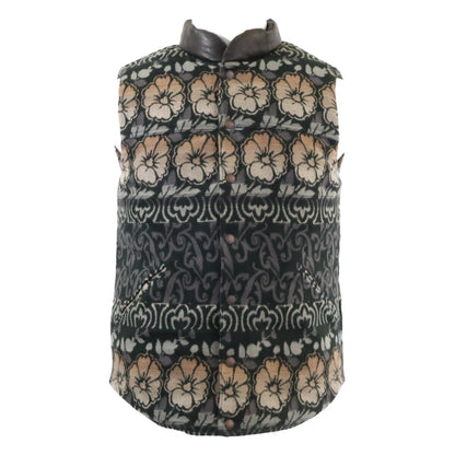 【美品/国内正品/26SS】MNRROTW1N220067 绵羊皮x花卉棉提花 双面穿马甲 XS/TP 男士