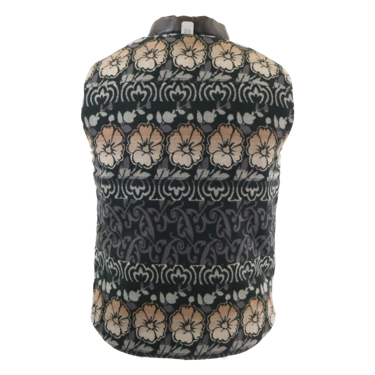 【美品/国内正品/26SS】MNRROTW1N220067 绵羊皮x花卉棉提花 双面穿马甲 XS/TP 男士