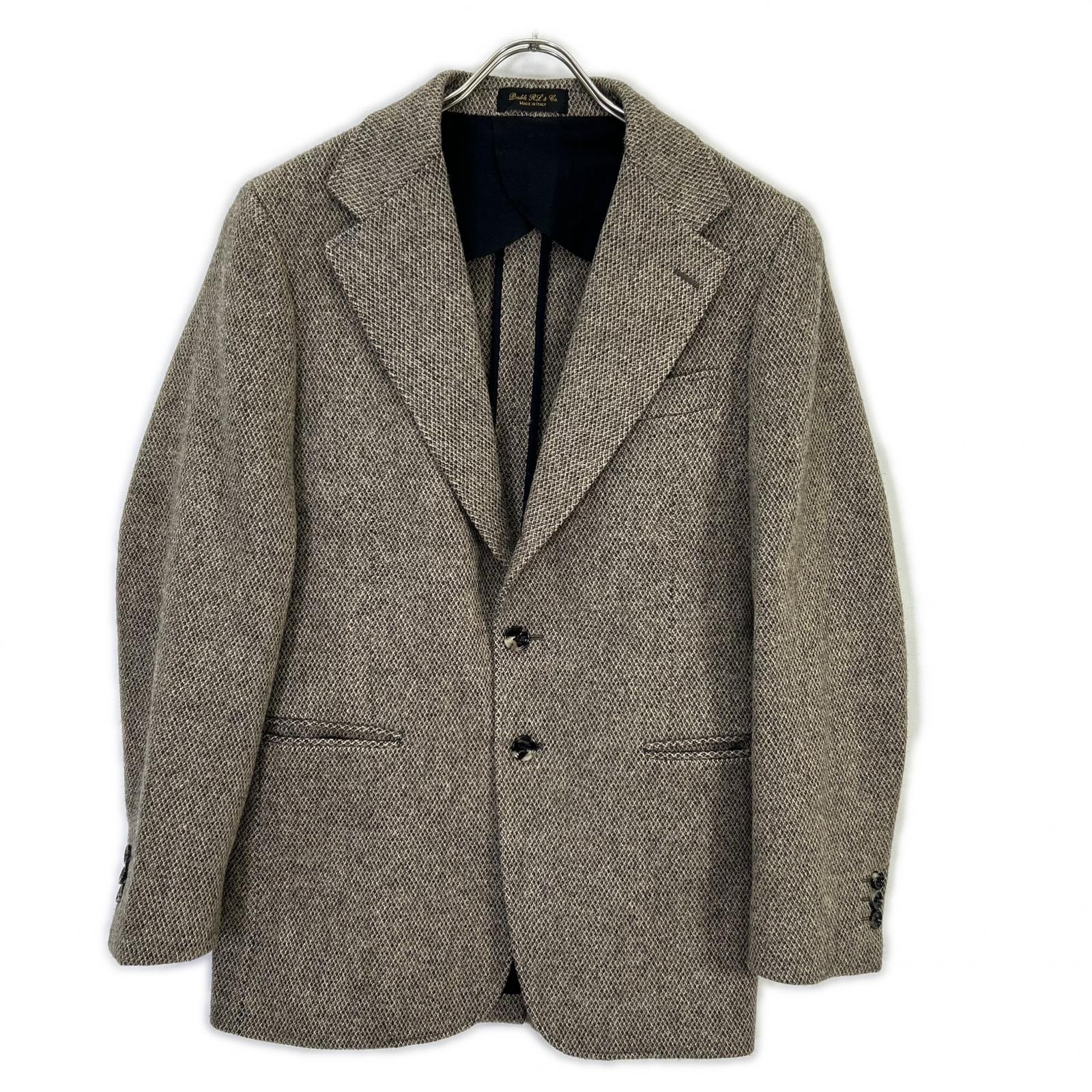 RRL ダブルアールエル 782974006001 イタリア製 ベージュ ウール100 センターベント 3Bツイードブレザージャケット ジャケット