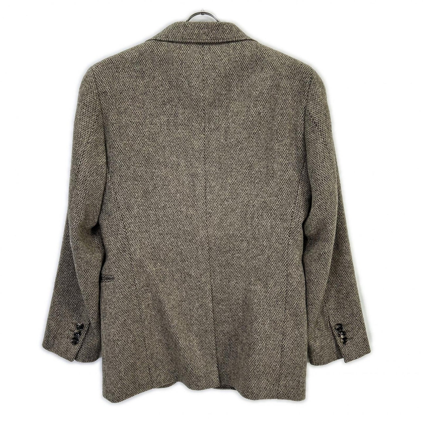 RRL ダブルアールエル 782974006001 イタリア製 ベージュ ウール100 センターベント 3Bツイードブレザージャケット ジャケット