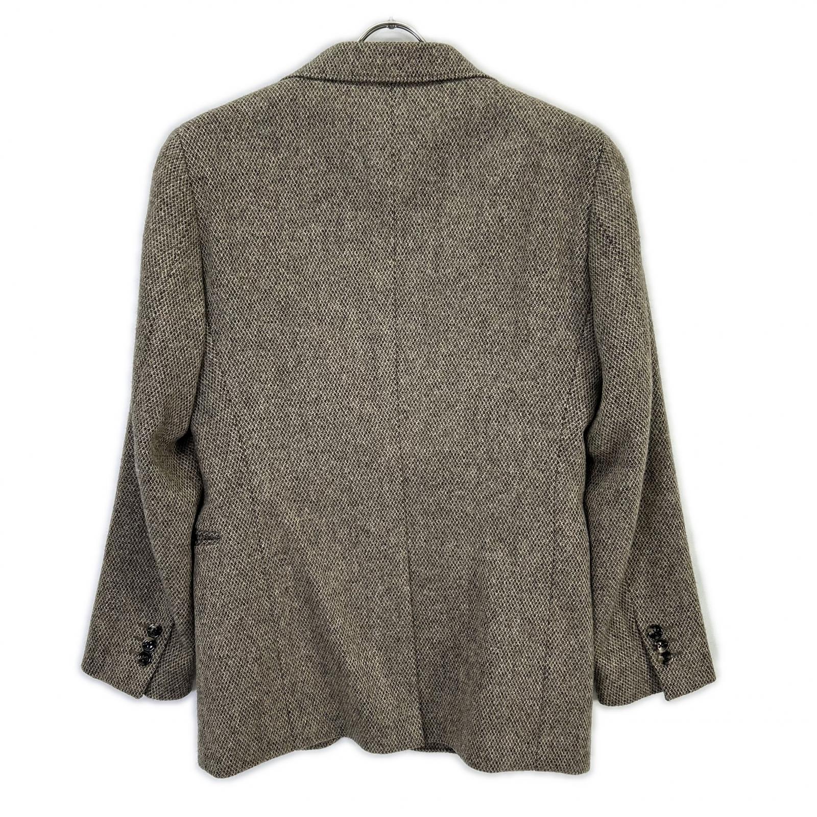 RRL ダブルアールエル 782974006001 イタリア製 ベージュ ウール100 センターベント 3Bツイードブレザージャケット ジャケット
