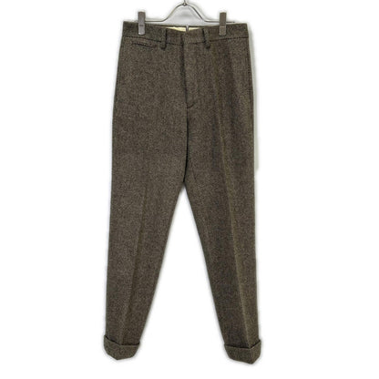 RRL Double RL 782P07155001 Made in Italy Beige 100% Wool Button Fly Slim Fit Tweed Suit Trousers Bottoms
