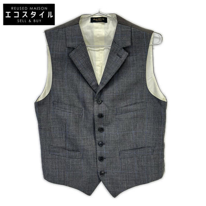 RRL ダブルアールエル 782831186001 イタリア製 グレー ウール100 グレンチェック ジレ/ベスト ベスト