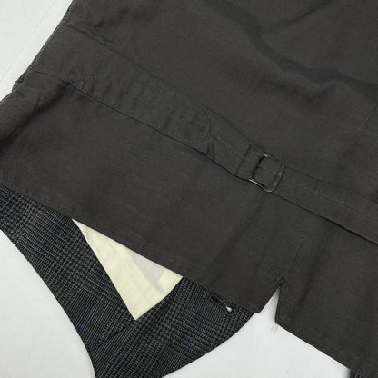 RRL ダブルアールエル 782831186001 イタリア製 グレー ウール100 グレンチェック ジレ/ベスト ベスト