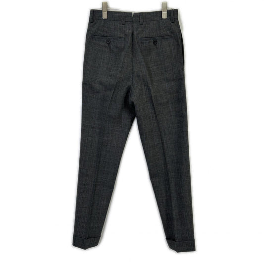 RRL ダブルアールエル 782831188001 イタリア製 グレー ウール100 センタープレス グレンチェックスーツトラウザーパンツ ボトムス