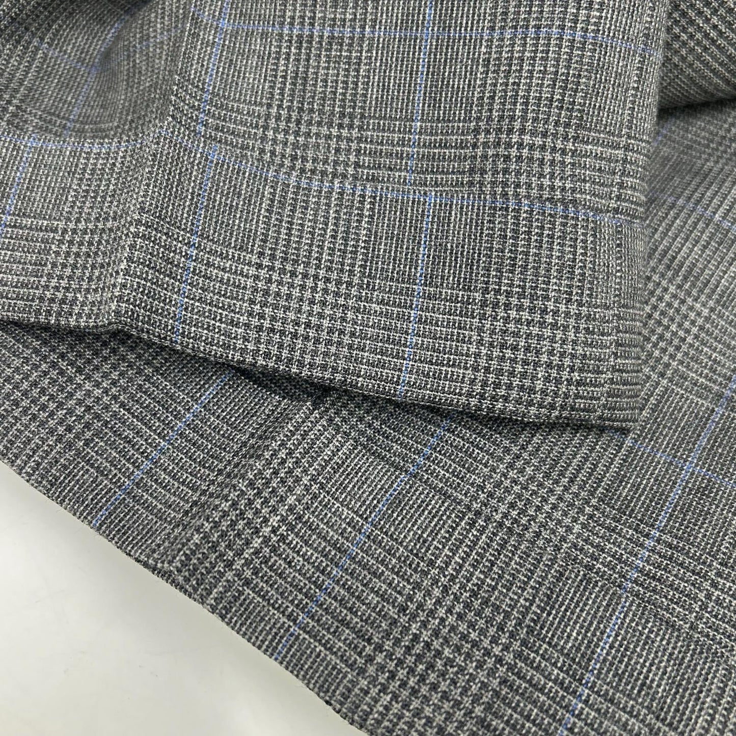 RRL 双RL 782831188001 意大利制造 灰色 100%羊毛 中线裤 格纹西装裤 下装