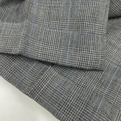 RRL 双RL 782831188001 意大利制造 灰色 100%羊毛 中线裤 格纹西装裤 下装