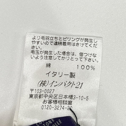 RalphLauren PURPLE LABEL ラルフローレン パープルレーベル KR-PU-LM-5101 イタリア製 ホワイト コットン タートルネックメッシュニットプルオーバー トップス