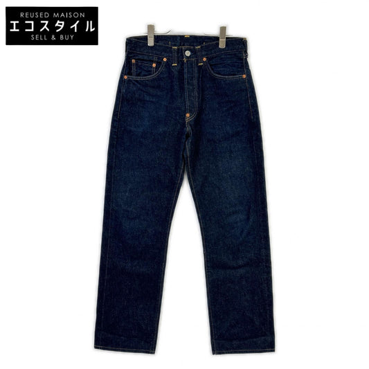 LEVI'S リーバイス 1937 Model Reproduction 501XXC Indigo Button Back 555 BIG E Cinch Back Button Fly Straight Denim Pants Bottoms