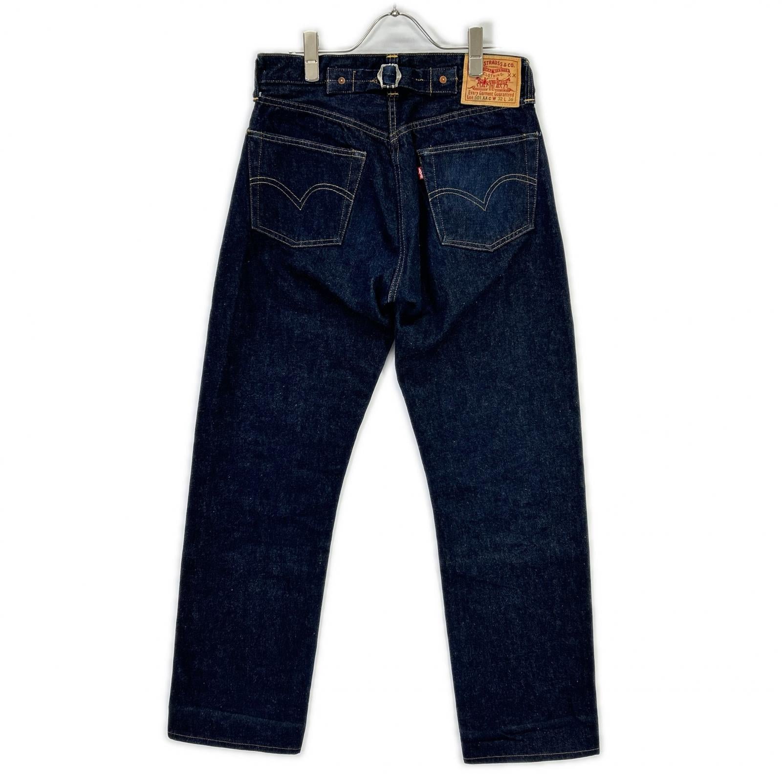 LEVI'S リーバイス 1937年モデル復刻 501XXC インディゴ ボタン裏555 BIG E シンチバック ボタンフライ ストレートデニムパンツ ボトムス