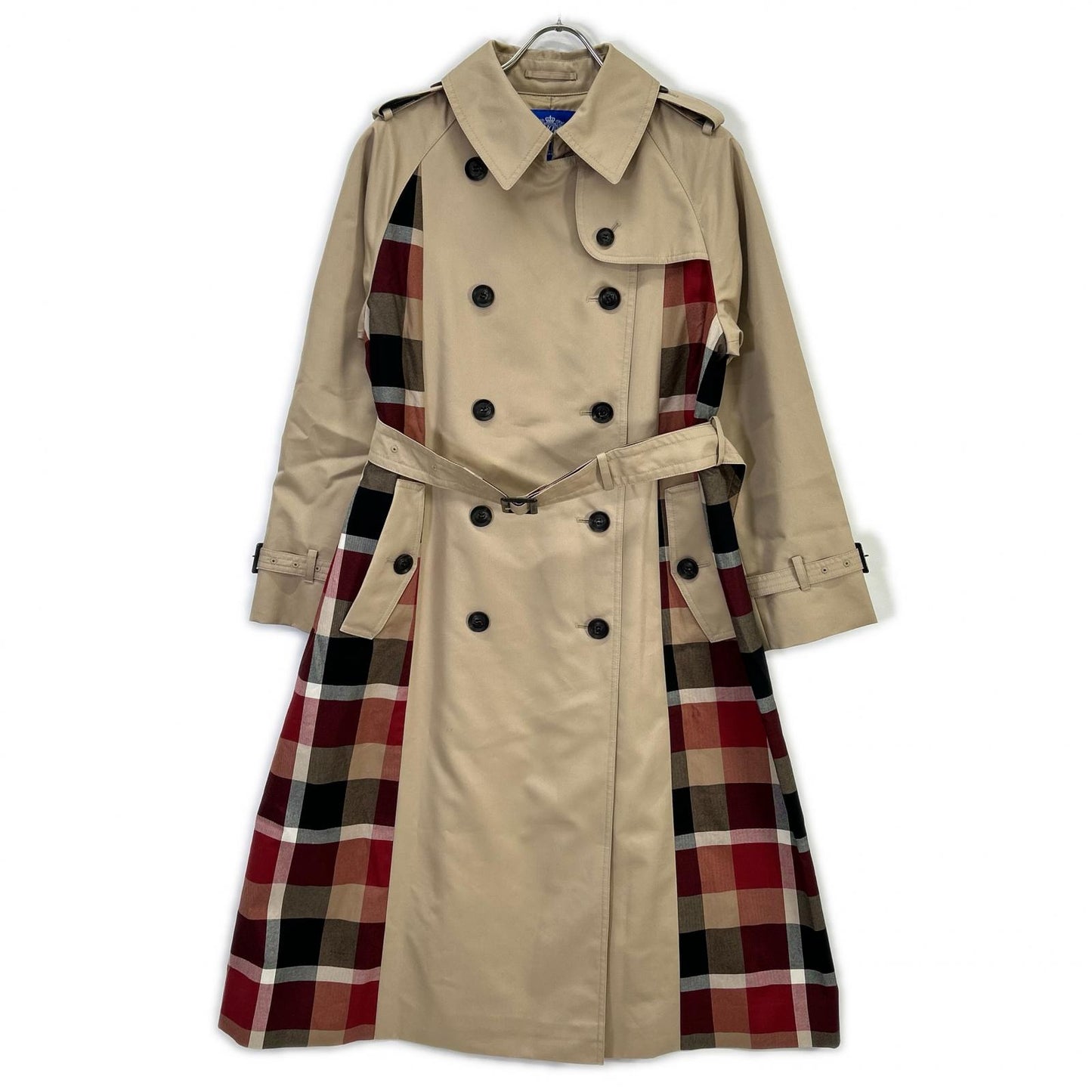 25SS 【10th ANNIVERSARY】Light Gabardine Partial Check Trench Coat - Women's 38