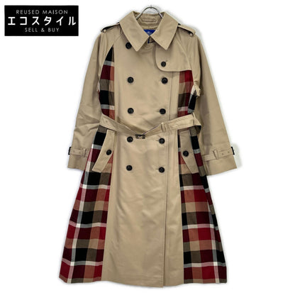 25SS 【10th ANNIVERSARY】Light Gabardine Partial Check Trench Coat - Women's 38