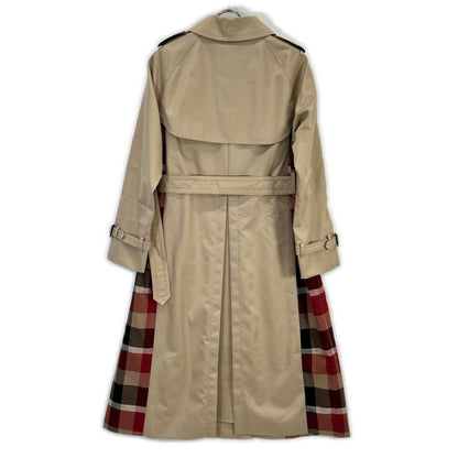25SS 【10th ANNIVERSARY】Light Gabardine Partial Check Trench Coat - Women's 38