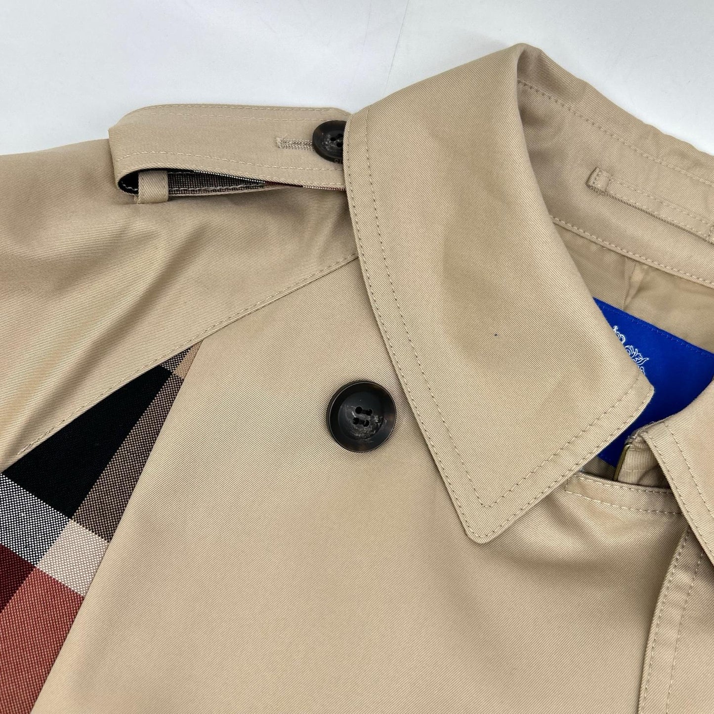 25SS 【10th ANNIVERSARY】Light Gabardine Partial Check Trench Coat - Women's 38
