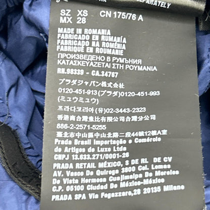 PRADA プラダ SPG60 18年 ブルー ナイロン サイドライントラックパンツ ボトムス