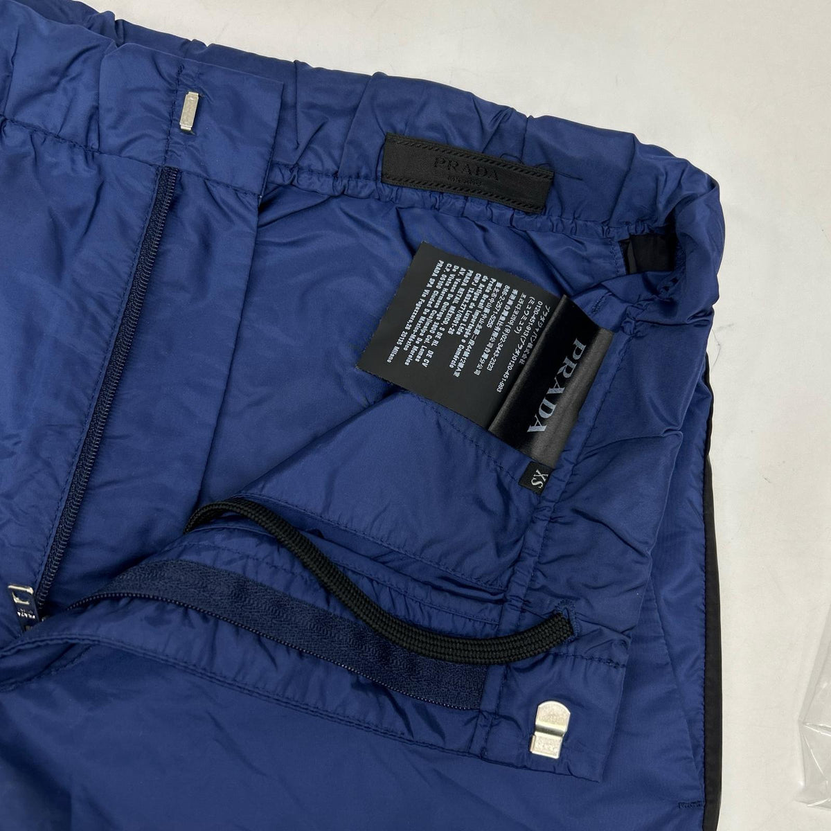 PRADA プラダ SPG60 18年 ブルー ナイロン サイドライントラックパンツ ボトムス