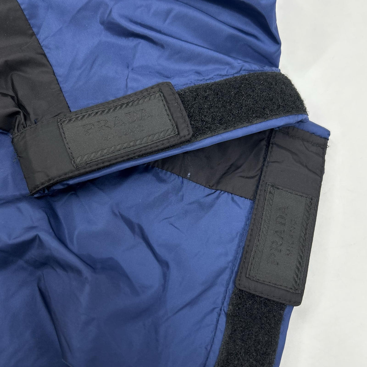 PRADA プラダ SPG60 18年 ブルー ナイロン サイドライントラックパンツ ボトムス