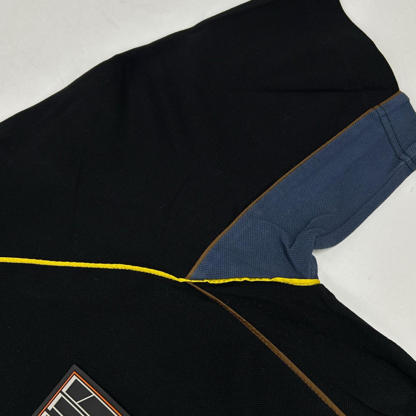 PRADA プラダ SJN235 18年 ブラック 鹿の子 ラバーロゴTシャツ トップス