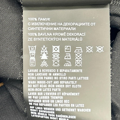 PRADA プラダ SJN235 18年 ブラック 鹿の子 ラバーロゴTシャツ トップス