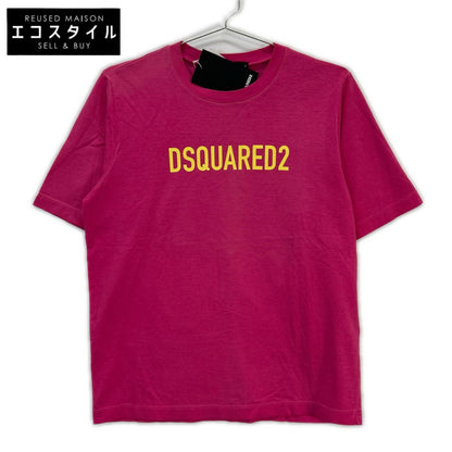 DSQUARED2 ディースクエアード S75GD0283 22年製 ピンク ロゴプリントTシャツ トップス