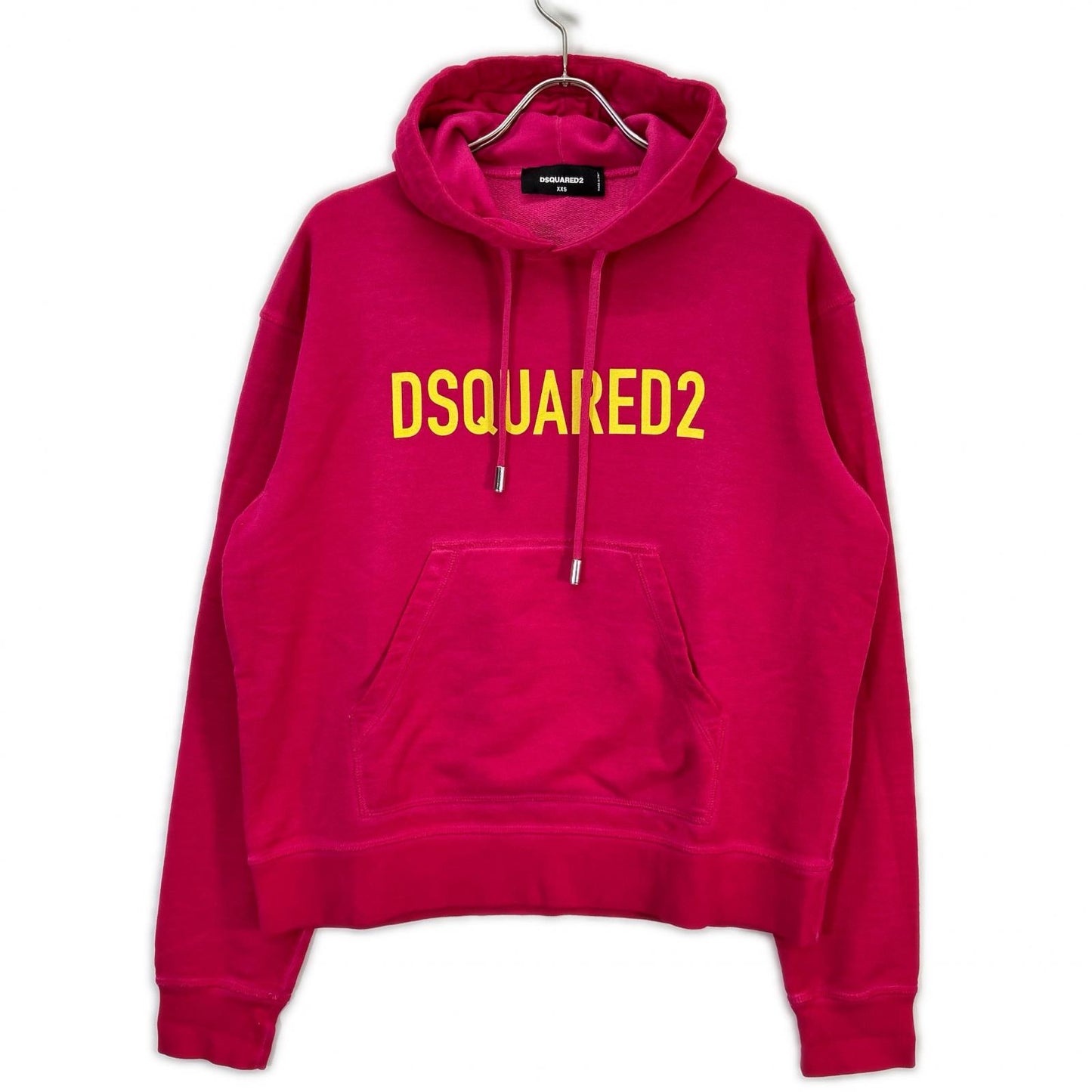 S75GU0429 22AW Pink Logo Print Hoodie Top XXS Women's