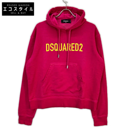 S75GU0429 22AW Pink Logo Print Hoodie Top XXS Women's