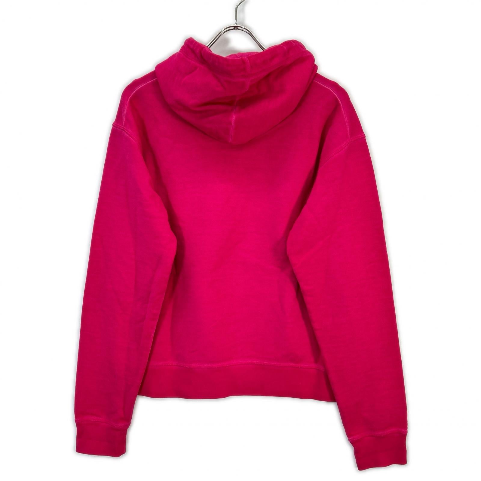 S75GU0429 22AW Pink Logo Print Hoodie Top XXS Women's
