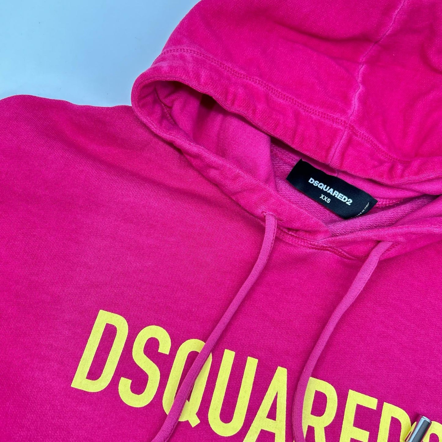 S75GU0429 22AW Pink Logo Print Hoodie Top XXS Women's