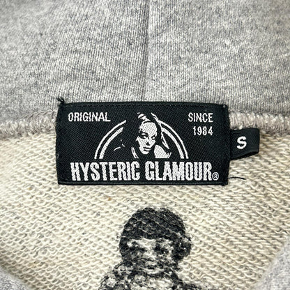 HYSTERIC GLAMOUR ヒステリックグラマー 02171CF04 グレー LICK ME LOVE プルオーバーパーカ トップス