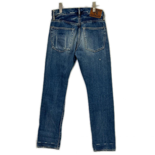 HYSTERIC GLAMOUR ヒステリックグラマー 0263AP19 インディゴ スタッズポケット ヒスガールペイント ストレートデニムパンツ ボトムス