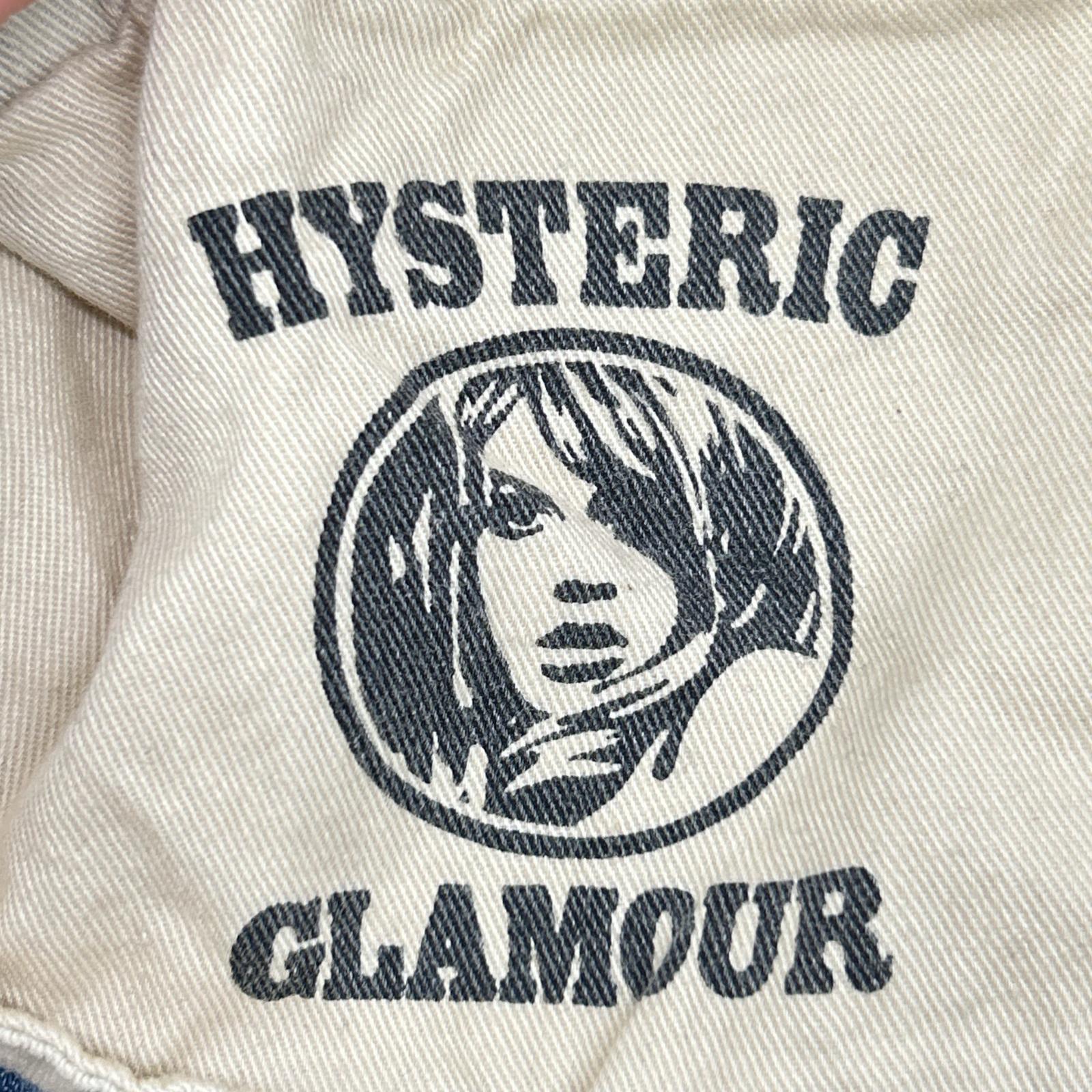 HYSTERIC GLAMOUR ヒステリックグラマー 0263AP19 インディゴ スタッズポケット ヒスガールペイント ストレートデニムパンツ ボトムス