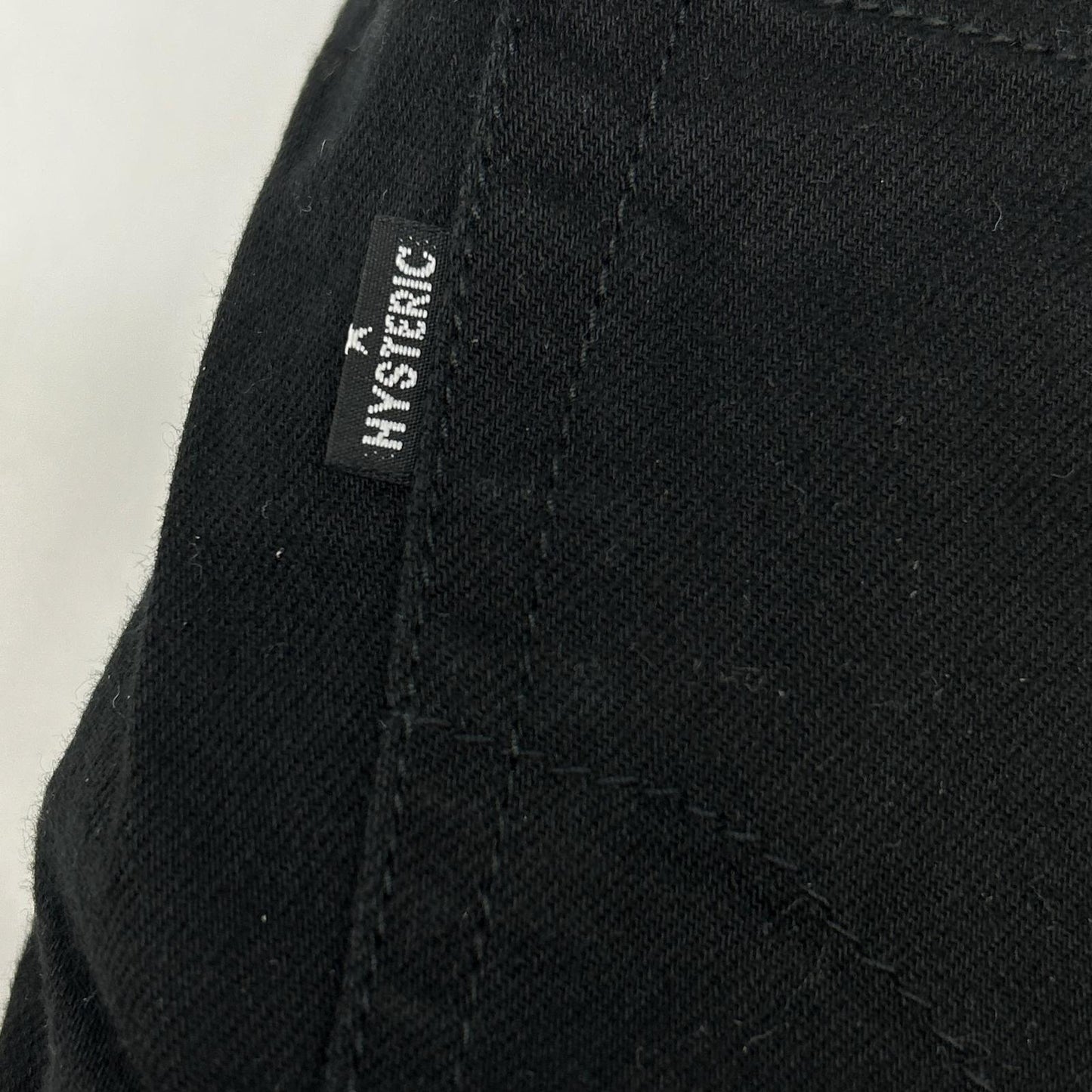 HYSTERIC GLAMOUR ヒステリックグラマー 02193AP11 ブラック LOGO PATCH ワッペンデニムパンツ ボトムス