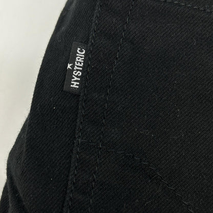 HYSTERIC GLAMOUR ヒステリックグラマー 02193AP11 ブラック LOGO PATCH ワッペンデニムパンツ ボトムス