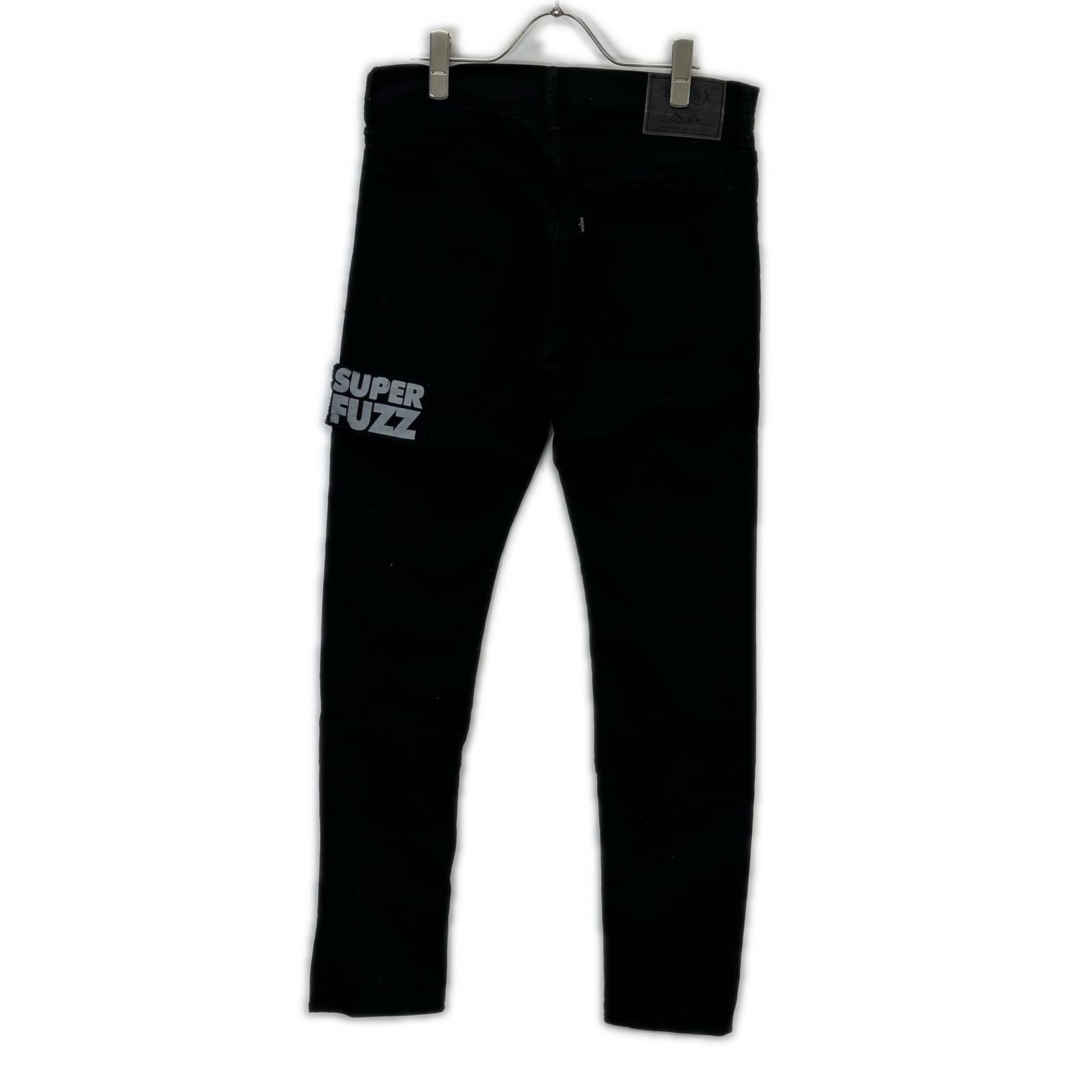 HYSTERIC GLAMOUR ヒステリックグラマー 02193AP11 ブラック LOGO PATCH ワッペンデニムパンツ ボトムス