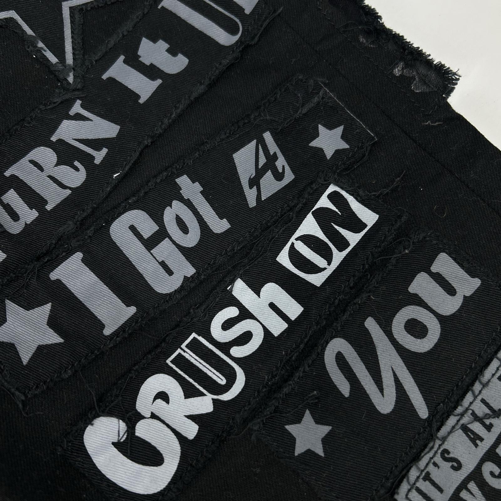 HYSTERIC GLAMOUR ヒステリックグラマー 02193AP11 ブラック LOGO PATCH ワッペンデニムパンツ ボトムス