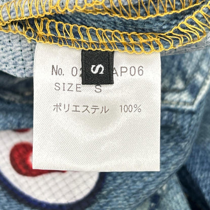 HYSTERIC GLAMOUR ヒステリックグラマー 02191AP06 ブルー ダメージ デニム転写パンツ ボトムス